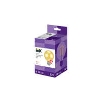 Лампа IEK серия 360, LED, G45, шар, золото, 8вт, 230В, 2700К, E27 LLF-G95-8-230-30-E27-CLG