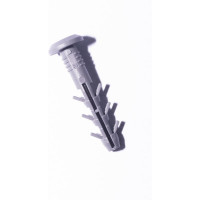 Дюбель с ударным шурупом Крепежные системы МВИС дюбель-гвоздь с усами, 6x40 мм, полипропилен, буртик, 100 шт. ДБМ0640Б