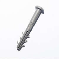 Дюбель с ударным шурупом Крепежные системы МВИС дюбель-гвоздь с усами, 6x60 мм, полипропилен, буртик, 100 шт. ДБМ0660Б