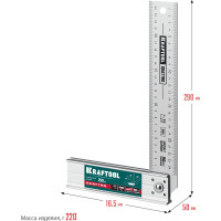 Складной столярный угольник KRAFTOOL Quattro 250 мм 3444