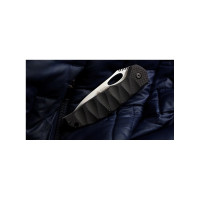 Складной нож Kizlyar Supreme Hero cталь 440C, Satin, рукоять из G10 4650065051231