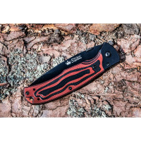 Складной нож Kizlyar Supreme Prime cталь D2, Black Titanium, рукоять из G10 4650065056014