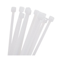 Нейлоновая сверхпрочная стяжка (хомут) SONNEN Power Lock, 2,5x100 мм, белая, 100 шт. 607918