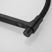 Смеситель для кухни ROSE с подключением к фильтру питьевой воды, черный R658H