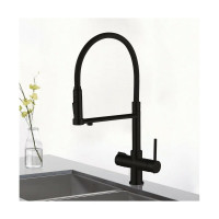 Смеситель для кухни ROSE с подключением к фильтру питьевой воды, черный R758H