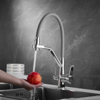 Смеситель для кухни ROSE с подключением к фильтру питьевой воды, хром R558