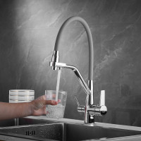 Смеситель для кухни ROSE с подключением к фильтру питьевой воды, хром R558