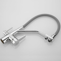 Смеситель для кухни ROSE с подключением к фильтру питьевой воды, хром R558