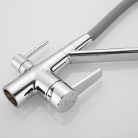 Смеситель для кухни ROSE с подключением к фильтру питьевой воды, хром R558