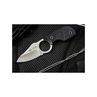 Туристический нож Kizlyar Supreme Amigo X сталь AUS-8 Satin, рукоять из черного G10 4650065056052