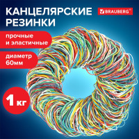 Банковские универсальные резинки BRAUBERG 1000 г 440051