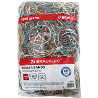Банковские универсальные резинки BRAUBERG 1000 г 440051