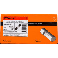 Плавкая вставка TDM ELECTRIC ПВЦ-B2 22х58 aR быстродействующая 100А SQ0729-0062