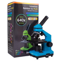 Микроскоп Levenhuk Rainbow 2L PLUS Azure\Лазурь 69043