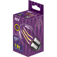 Светодиодная лампа REV FILAMENT шарик, G45, E27, 7Вт, 2700K, DECO Premium 32443 0