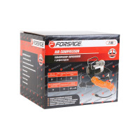 Поршневой автомобильный компрессор с витым шлангом Forsage 12V F-95(30171)