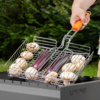 Решетка-гриль PALISAD Camping 260x320x65 мм, объемная хромированная 69554