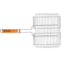 Решетка-гриль PALISAD Camping 260x320x65 мм, объемная хромированная 69554