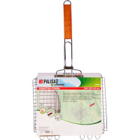 Решетка-гриль PALISAD Camping 260x320x65 мм, объемная хромированная 69554