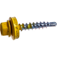 Кровельный саморез крепежная техника желтый цинк RAL 1018, 4.8х29 мм, 250 шт 420222 БК