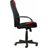 Компьютерное офисное кресло руководителя BRABIX City EX-512, с подлокотниками, кожзам, ткань 531408