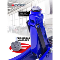 Подкатной домкрат с поворотной ручкой Forsage 2т, 180 градусов, h min 105 мм, h max 350 мм F-TH22010(6309)