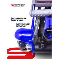 Подкатной домкрат с поворотной ручкой Forsage 2т, 180 градусов, h min 105 мм, h max 350 мм F-TH22010(6309)