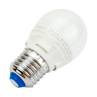 Светодиодная лампа Uniel Форма шар, матовая. Серия ЯРКАЯ LED-G45 7W/NW/E27/FR PLP01WH UL-00002418
