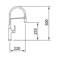 Смеситель для кухни CLEVER CHEF SLIM 60143