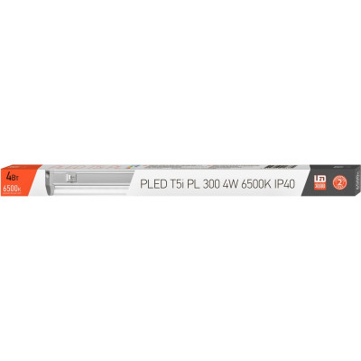 Светильник Jazzway светодиодный PLED T5i PL 300 FR 4Вт 6500К IP40 180-265В ДПО линейный пластик 5034853