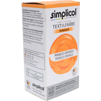 Краска для окрашивания текстиля Simplicol INTENSIV оранжевый 400 г 1802
