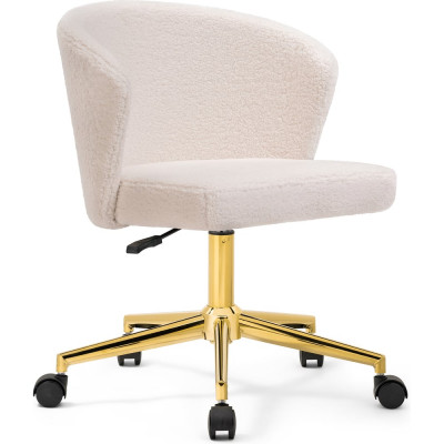 Компьютерное кресло Woodville Lika white teddy 15528