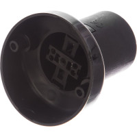 Патрон duwi E27 настенный, гладкий, черный 24536 0