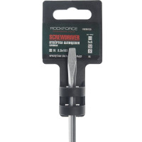 Шлицевая силовая магнитная отвертка Rockforce Profi S2 SL5.5x125мм RF-70255125(28256)