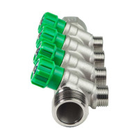 Коллектор KROMWELL с регулируемыми вентилями и переходами на резьбу, 4 выхода EU.ST3078295 4x1x12_k