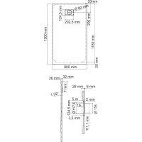 Душевой поддон WasserKraft Майн (Main) 41T06