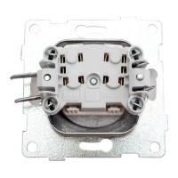 Механизм розетки GUSI ELECTRIC Ugra 1-ой б/з с з/ш, скрытая установка, 16А, 250В, графит С11Р2-010