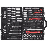 Профессиональный набор инструментов INTERTOOL 1/4 и 3/8 и 1/2, 176 шт., Cr-V ET-7176