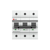Автоматический выключатель EKF 3P, 125А, 15кА, ВА 47-125, PROxima mcb47125-3-125C