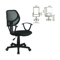 Компьютерное офисное кресло BRABIX Flip MG-305, с подлокотниками, сетка 531952