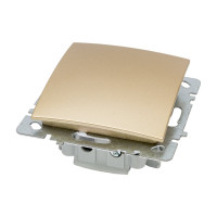 Механизм выключателя NILSON 1СП золото Touran/Alegra metallic 24150401