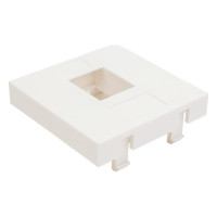 Вставка LANMASTER 45x45 на 1 кейстоун, белая, LAN-SIP-23R-WH