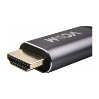 Кабель-адаптер VCOM USB 3.1 Type-C/m - HDMI A/m 4K@60Hz, 1.8m ,Aluminium Shell, CU423MC-1.8M