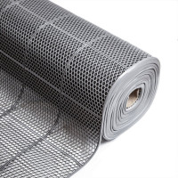 Коврик-дорожка SUNSTEP ПВХ Ячейка 0.9х12 м, серый 39-651