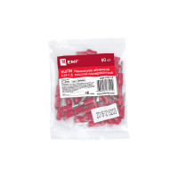 Штыревой плоский изолированный наконечник EKF НШПИ 0.25-1.5, 50 шт PROxima nshpi-0.25-1.5