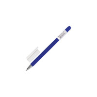 Ручка 12 шт в упаковке BRAUBERG гелевая Matt Gel СИНЯЯ корпус soft-touch узел 05 мм линия 035 мм  142945