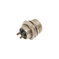 Разъем MIC12 2P штекер Pro Legend металл на корпус, PL2220