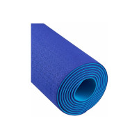 Коврик для йоги и фитнеса Starfit FM-201 TPE, 0.6 см, 183x61 см, синий/темно-синий ЦБ-00001595