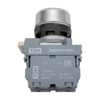 Кнопка TDM ELECTRIC mp1-20g в сборе d22мм 1з+1р зеленая SQ0747-0002