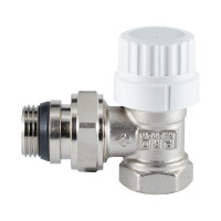 Термостатический клапан радиатора PROFACTOR угловой, с преднастройкой и уплотнением, 1/2 PF RVT 982UR